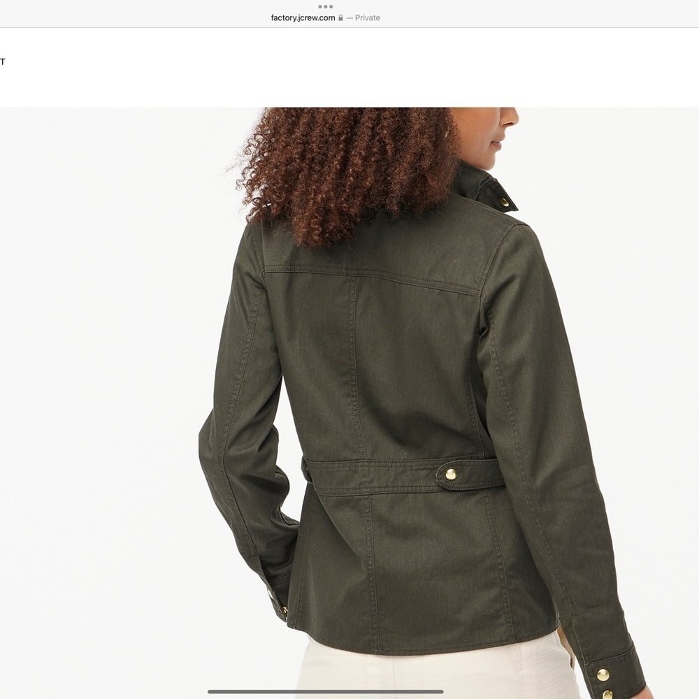 J.Crew Factory Resin-Coated Twill Field Jacket - S - Picture 4 of 7